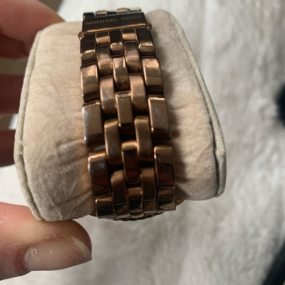 Michael Kors Chronograph Ritz Rose Goldtone Watch - Picture 3 of 4